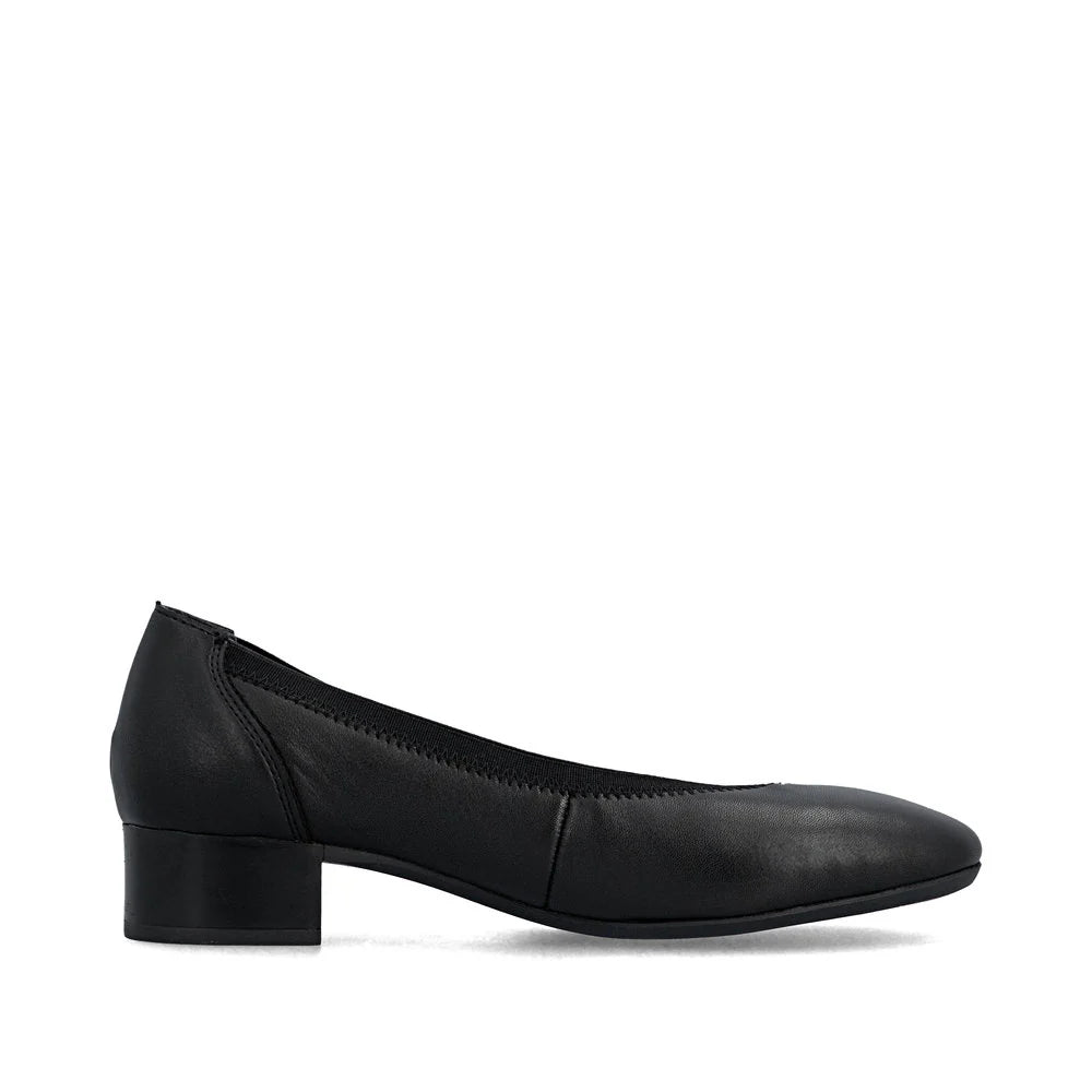 43452-00 Black Slip On Heel Wide