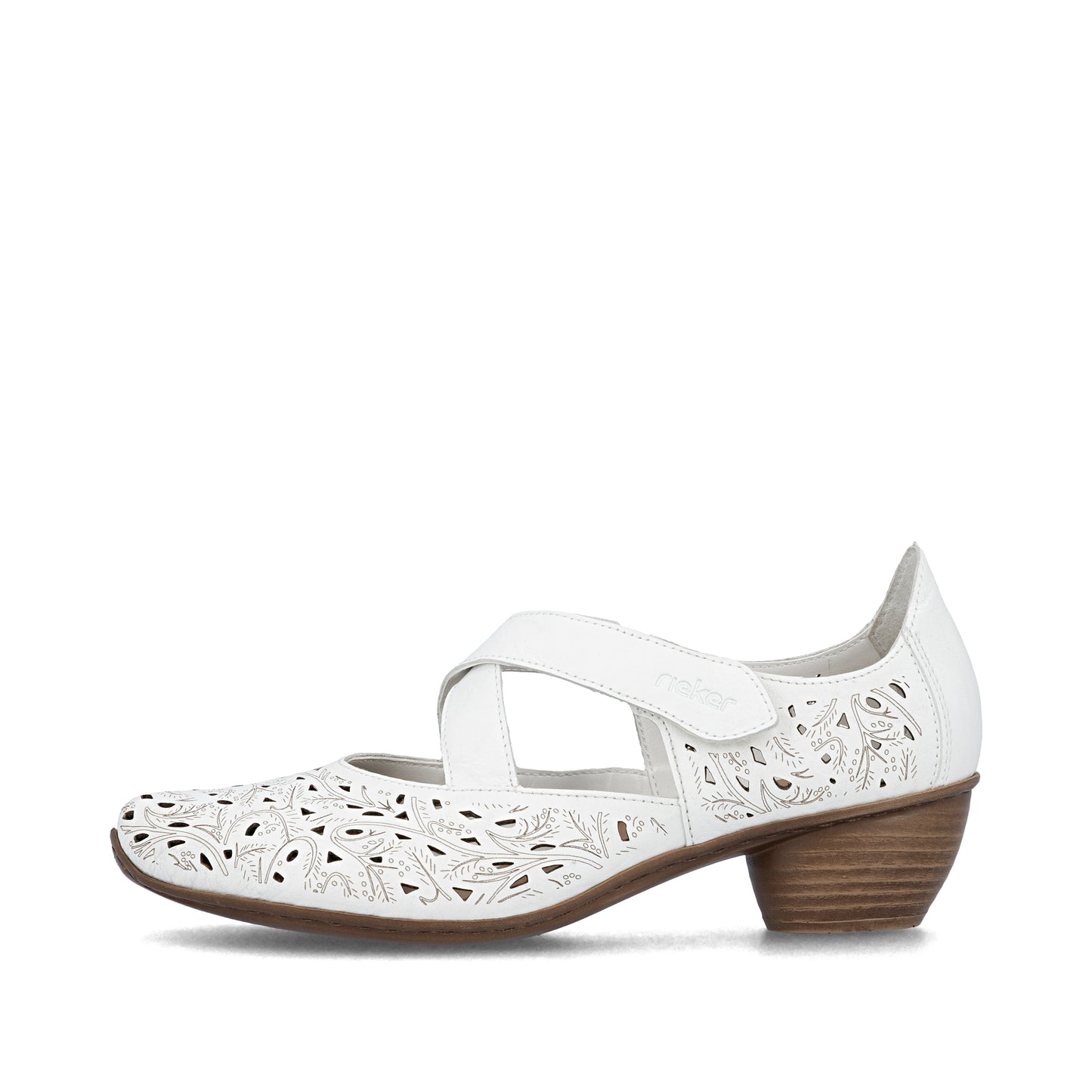 43773-80 White Criss Cross Mary Jane
