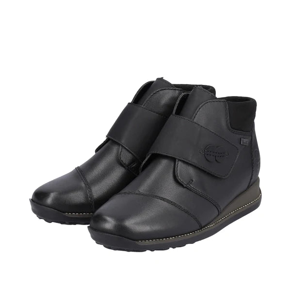 44255-00 Black Velcro RTex Ankle Boots