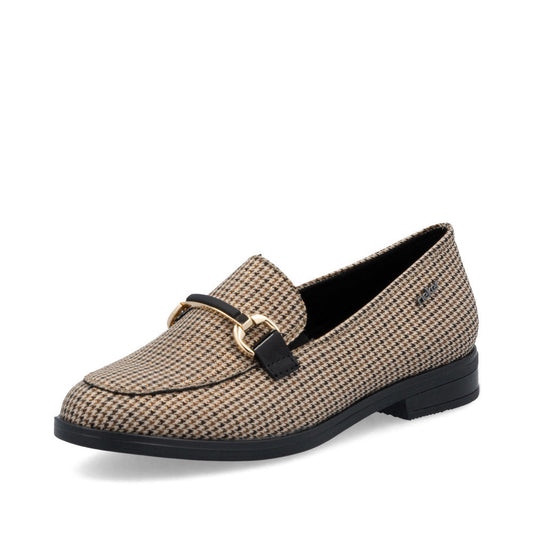 46264-60 Slip On Beige/Black Multi
