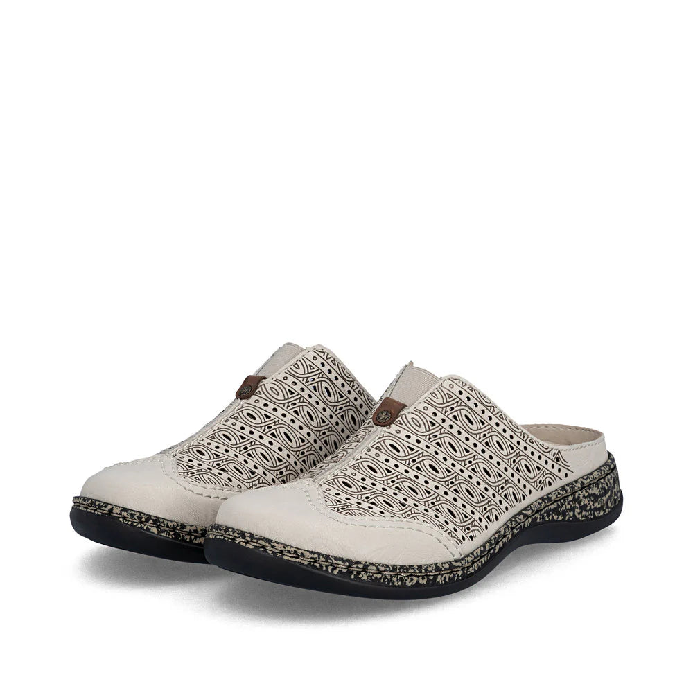 46376-60 Cream Multi Mule