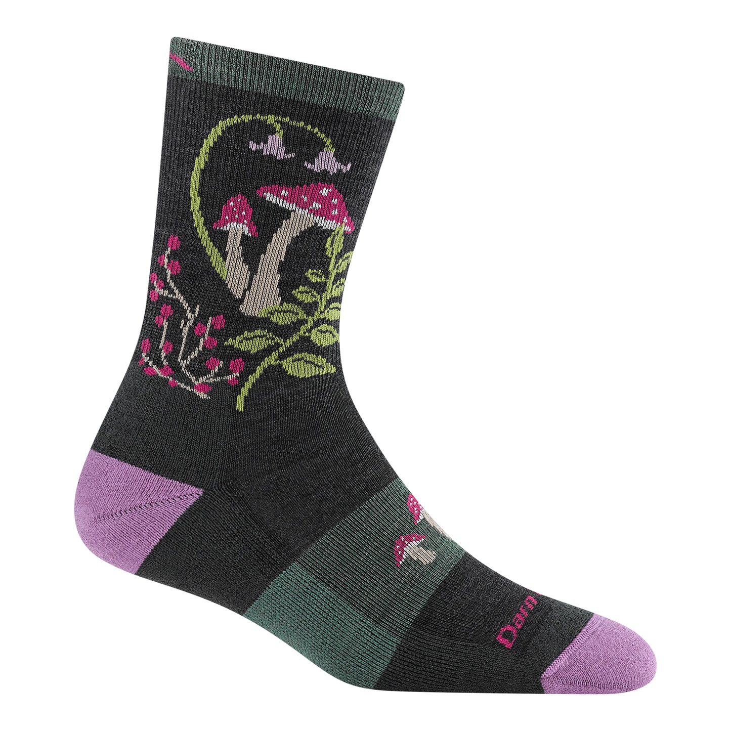 Women's Mellow Mushrooms Micro Crew Lightweight Hiking Charcoal (5026)