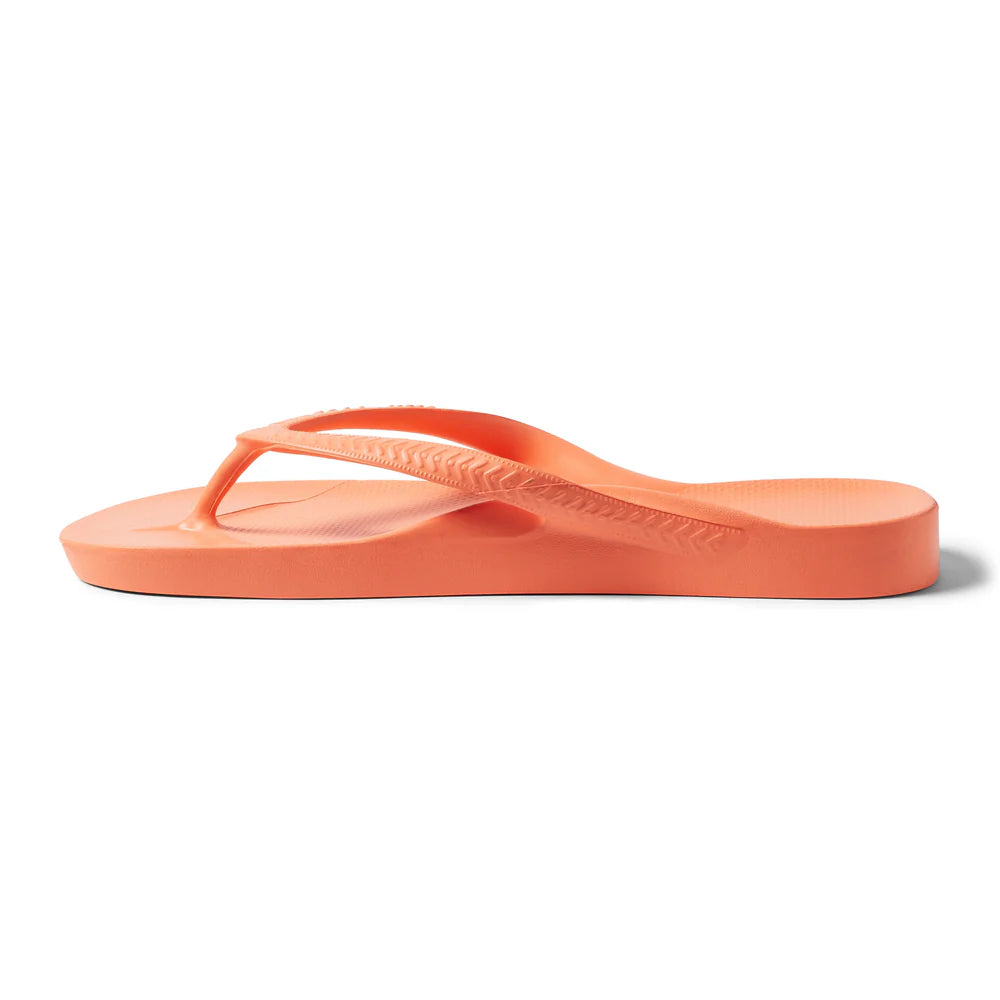 Archies Arch Support Flip Flops Peach