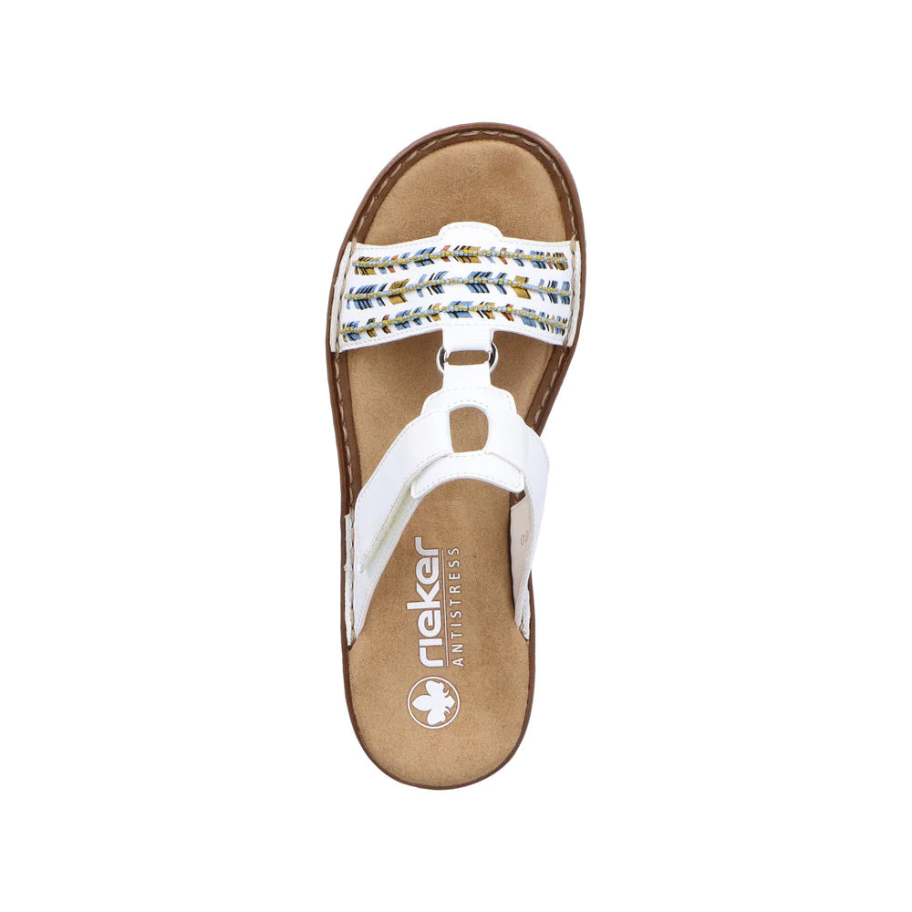 60867-80 White Multi Velcro Slide