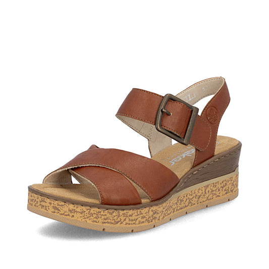 63795-22 Brown Velcro Wedge