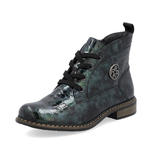 71205-90 Blue/Green Multi Lace/Side Zip
