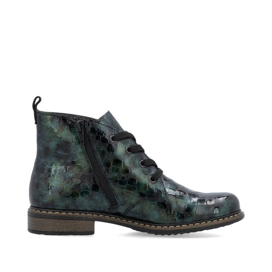 71205-90 Blue/Green Multi Lace/Side Zip