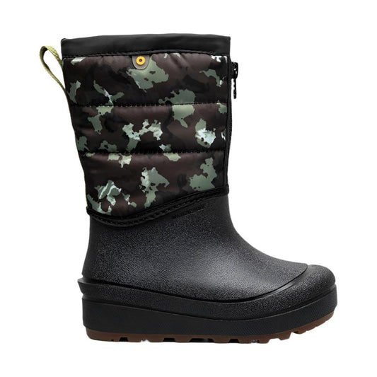 Snow Shell Zip Camo Texture Black Multi (10c-7Y)