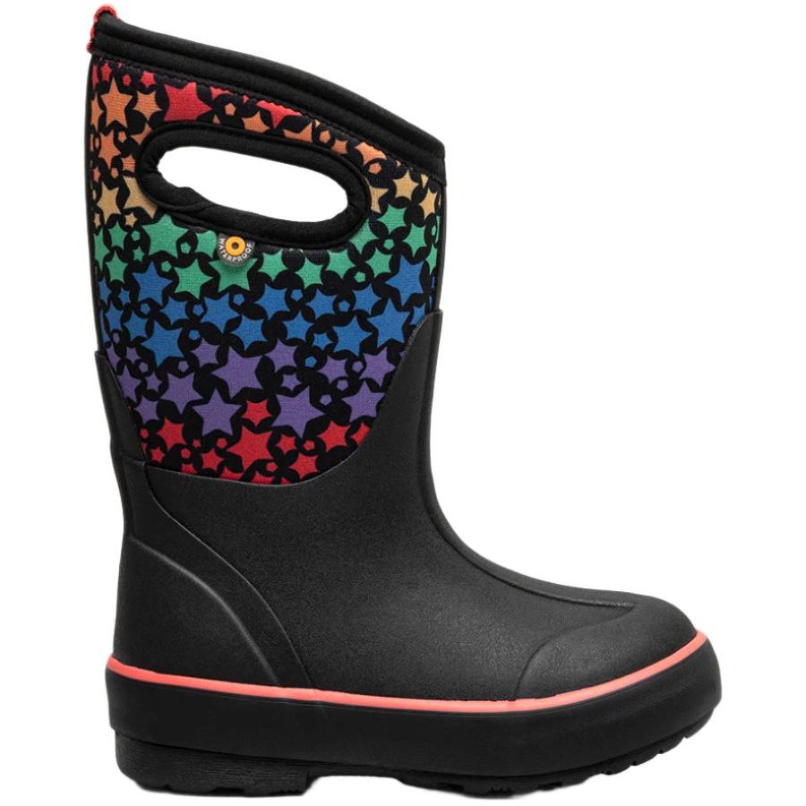 Classic II Rainbow Stars Black Multi (Size 8c-5Y)