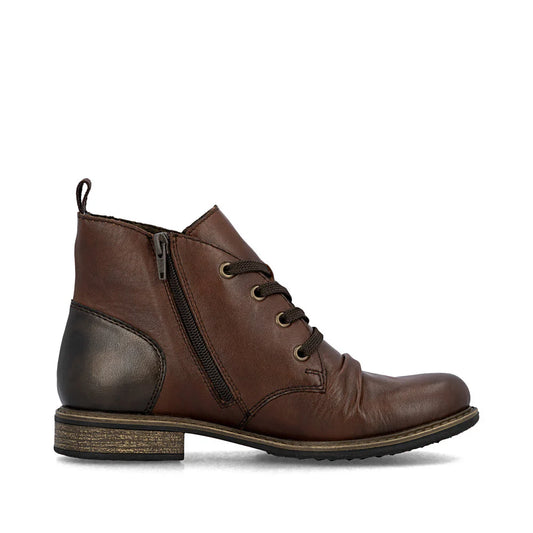 74804-22 Chestnut Ankle Lace/Zip RTex