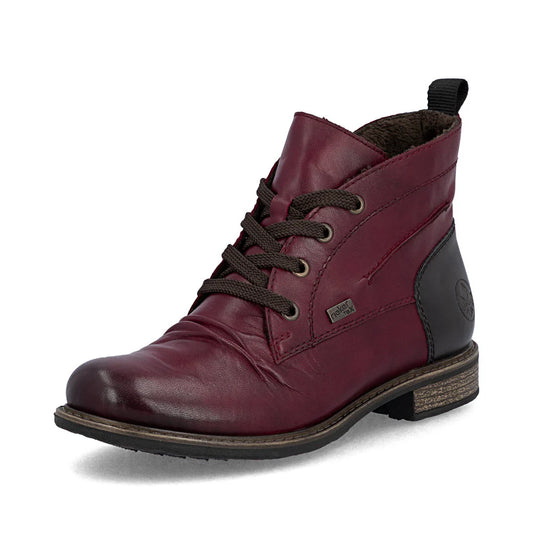 74804-35 Wine Ankle Lace/Zip RTex