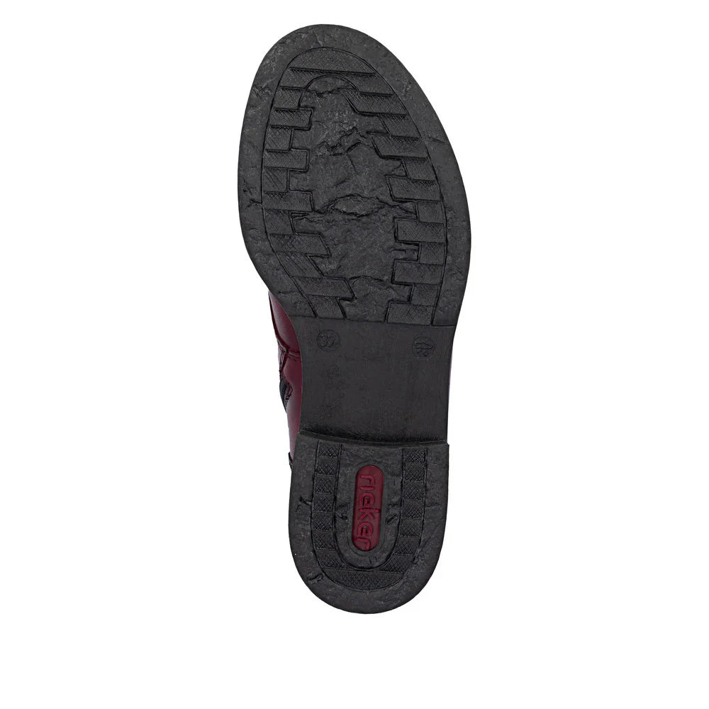 74804-35 Wine Ankle Lace/Zip RTex