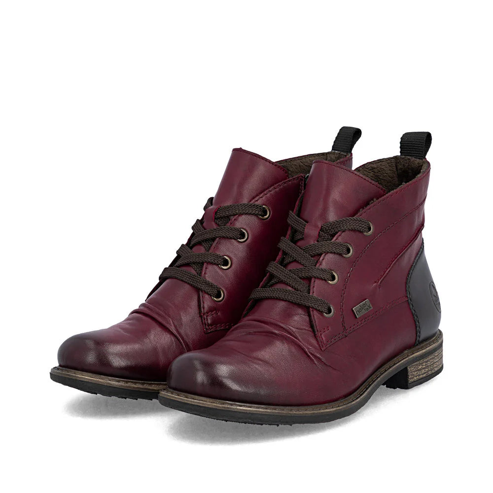 74804-35 Wine Ankle Lace/Zip RTex