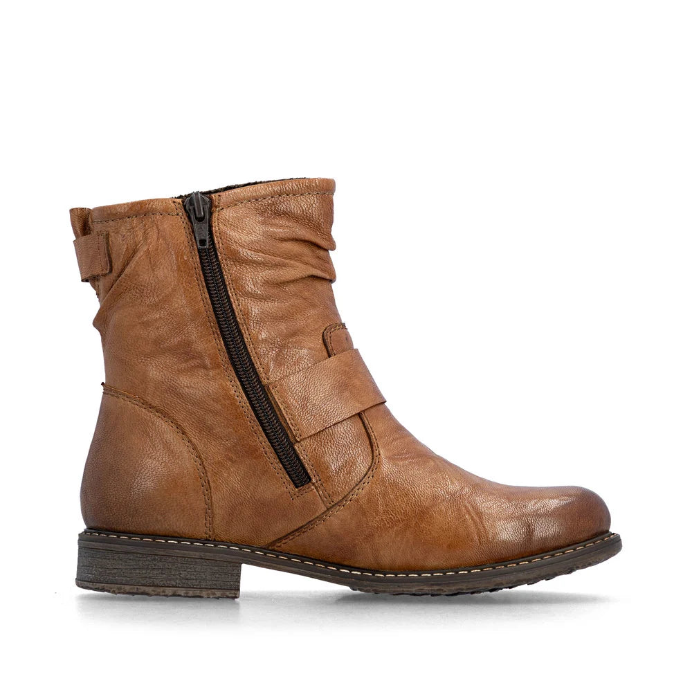 74857-22 Brown Side Zip Buckle RTex