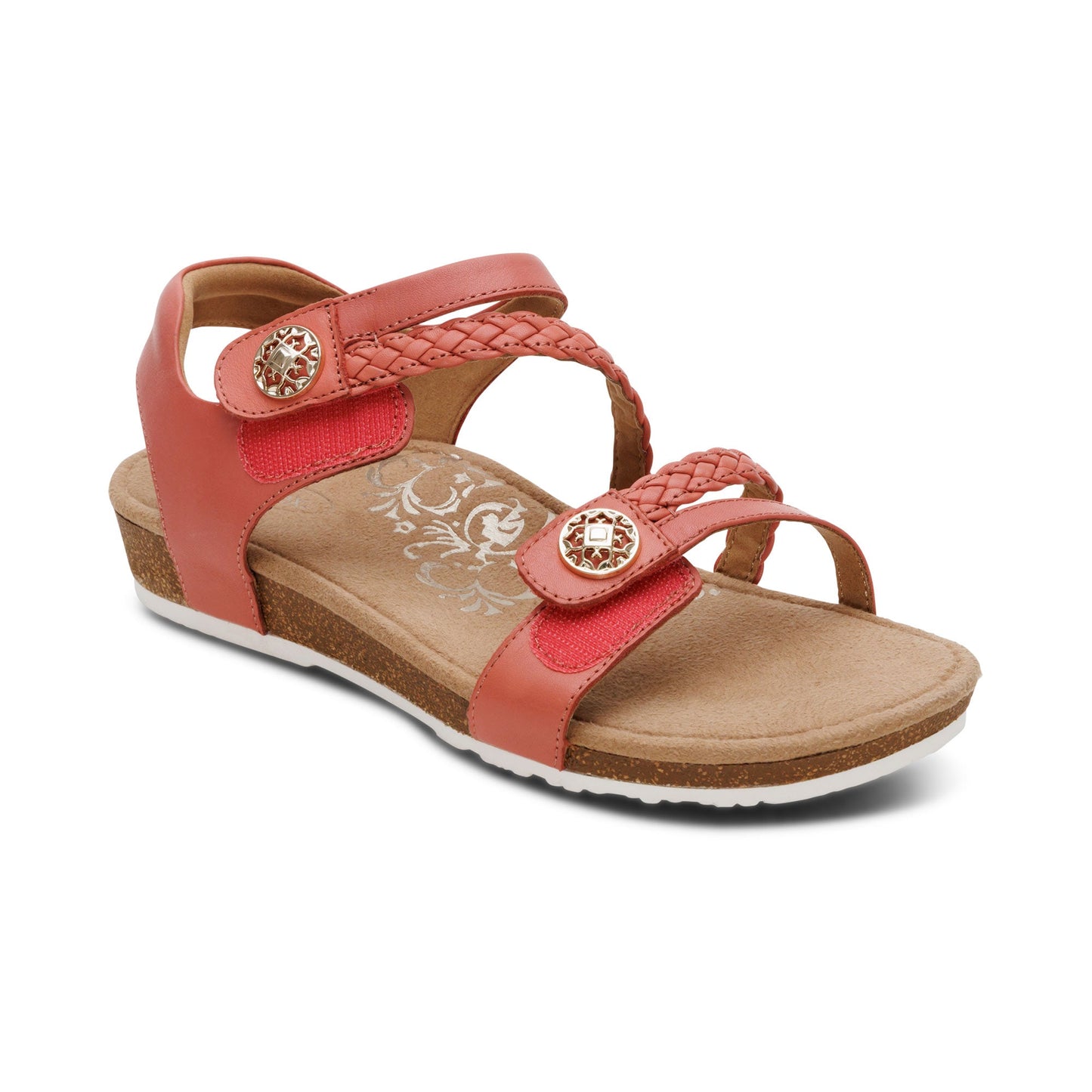 Women's Jillian Braided Quarter Strap Antique Rose