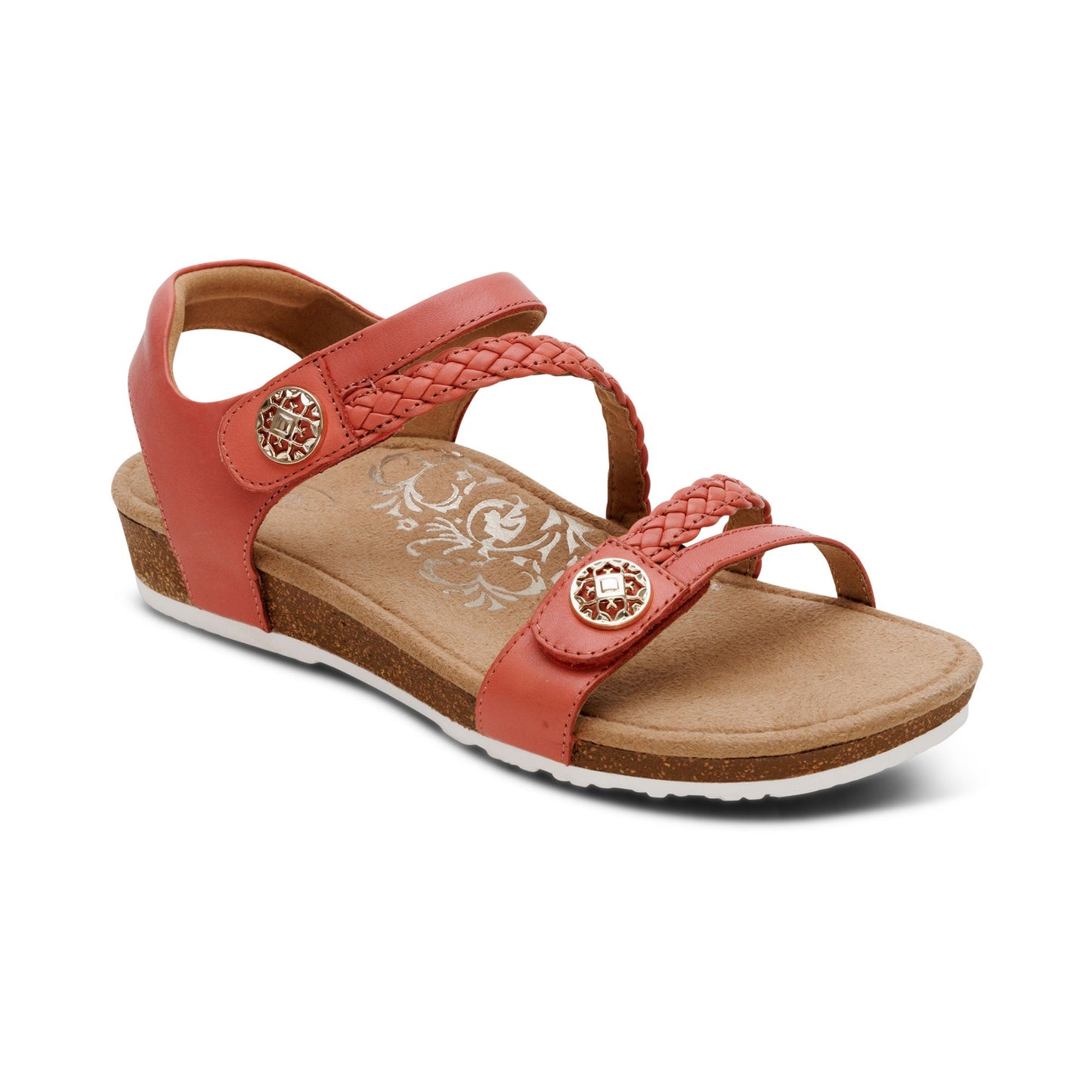 Women's Jillian Braided Quarter Strap Antique Rose