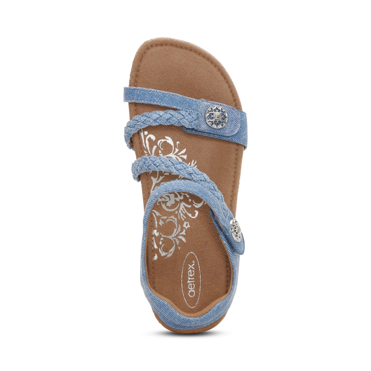 Women's Jillian Braided Quarter Strap Denim