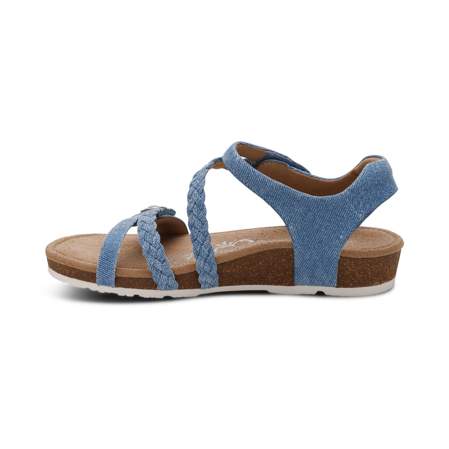 Women's Jillian Braided Quarter Strap Denim