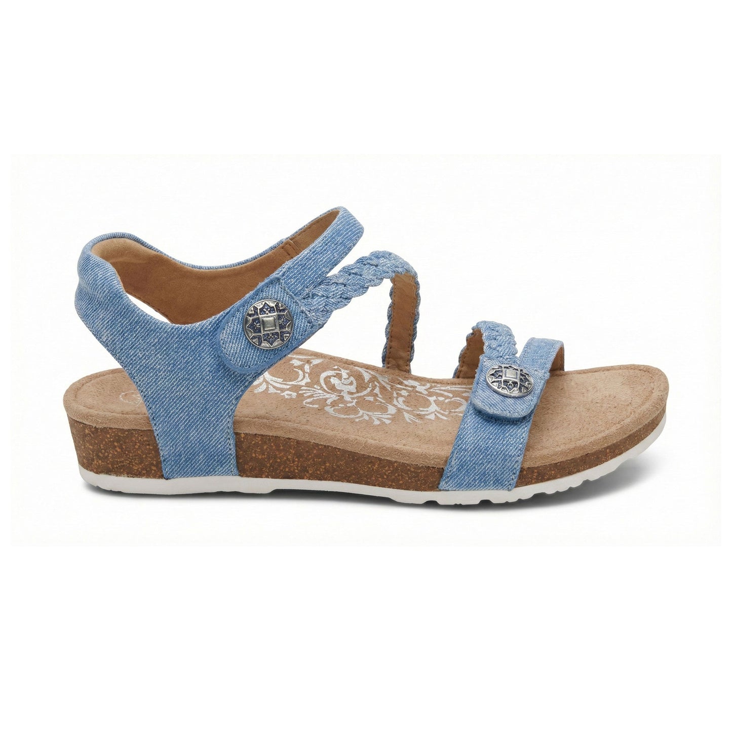 Women's Jillian Braided Quarter Strap Denim