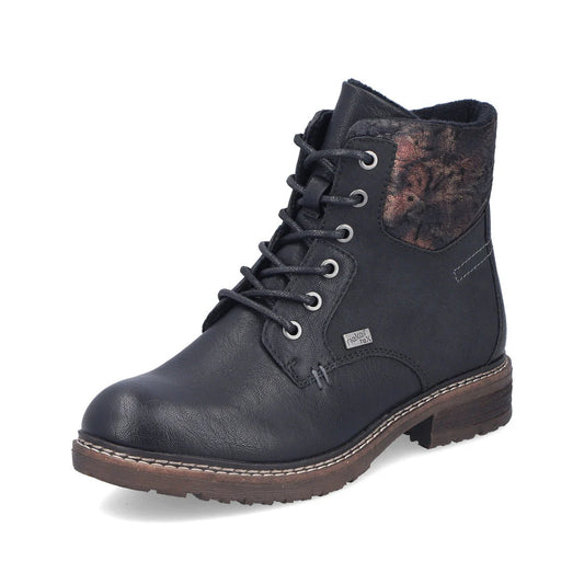 94712-00 Black Multi Ankle Lace/Zip RTex