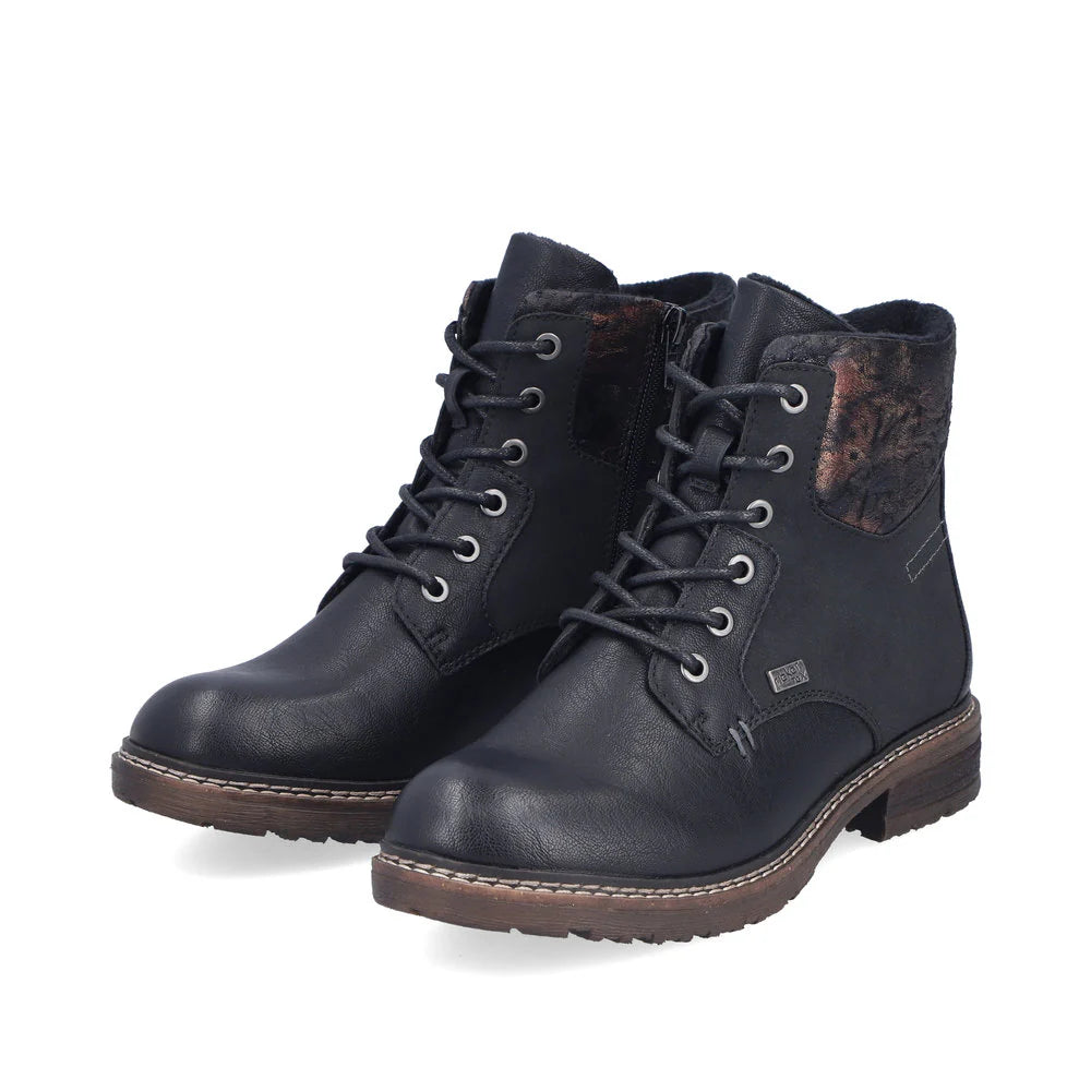 94712-00 Black Multi Ankle Lace/Zip RTex