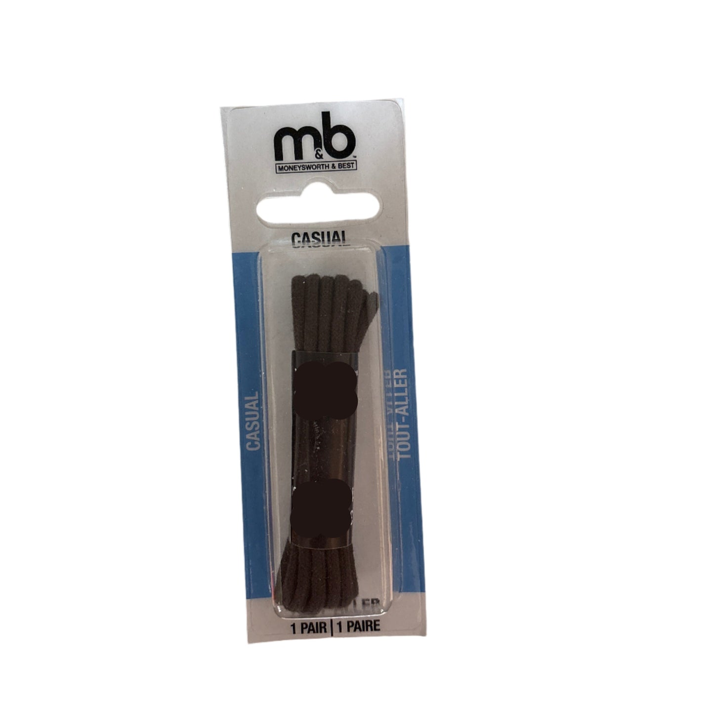M & B Casual Round Laces Brown - Assorted Sizes