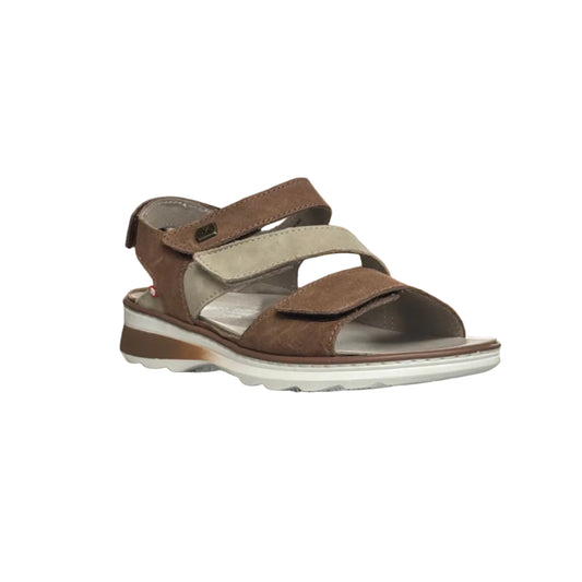 Women's Minerva Cognac/Off White Wide