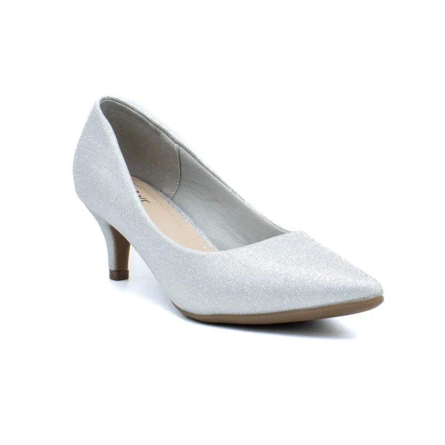 Aliyah Silver Glitter Heel