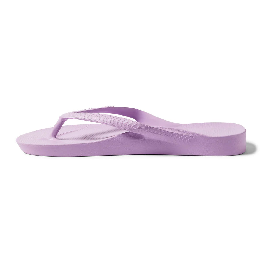 Archies Arch Support Flip Flops Lilac