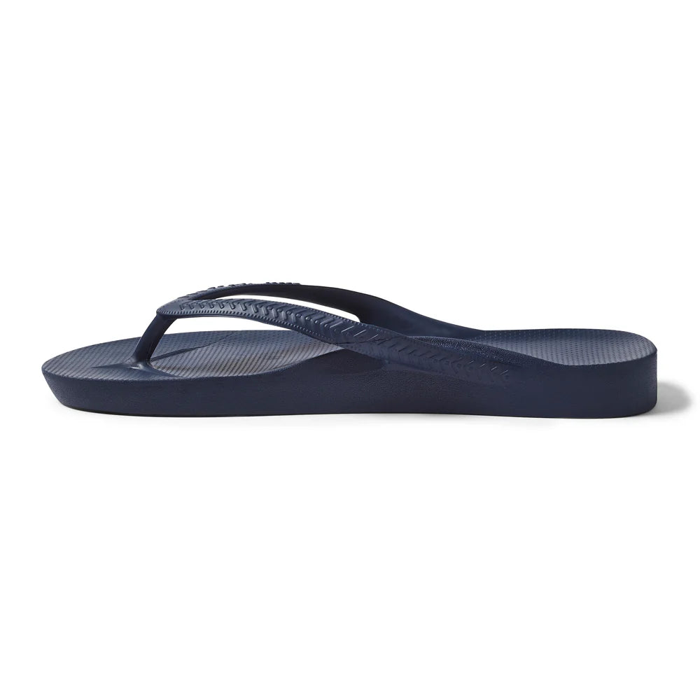 Archies Arch Support Flip Flops Navy