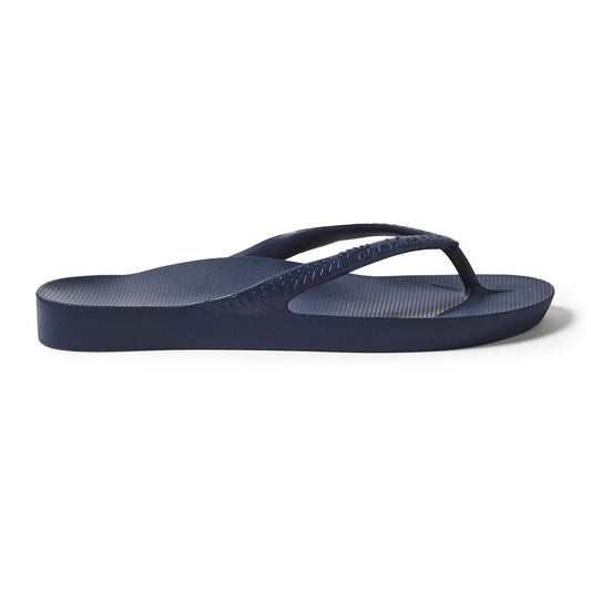 Archies Arch Support Flip Flops Navy