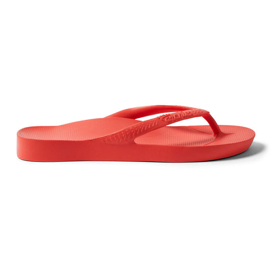 Archies Arch Support Flip Flops Coral