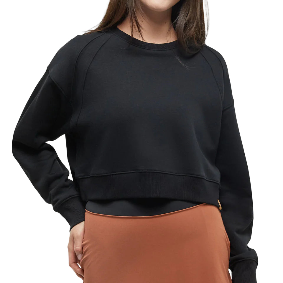 Women's Bluffs Cropped Crew (Meteorite Black)