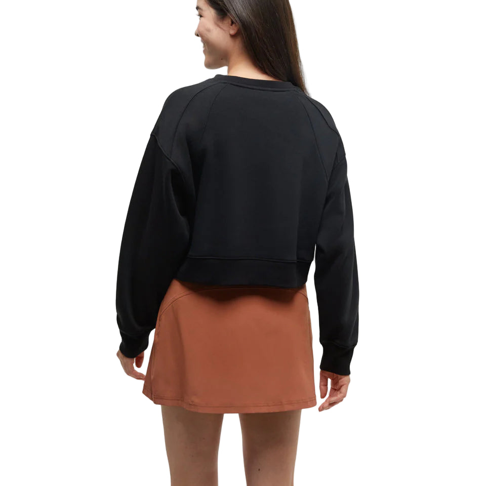 Women's Bluffs Cropped Crew (Meteorite Black)