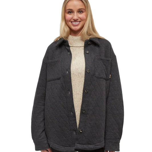 Women's Dunes Shacket (Meteorite Black)