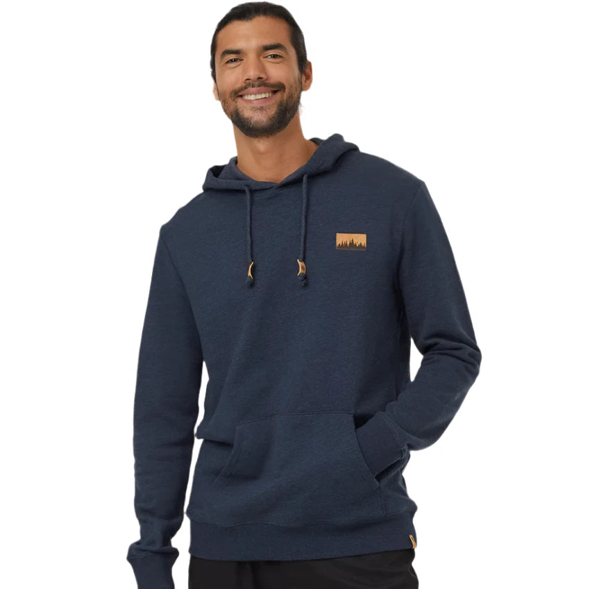 M Juniper Cork Patch Hoodie (Blue Mirage Heather/Cork Patch)