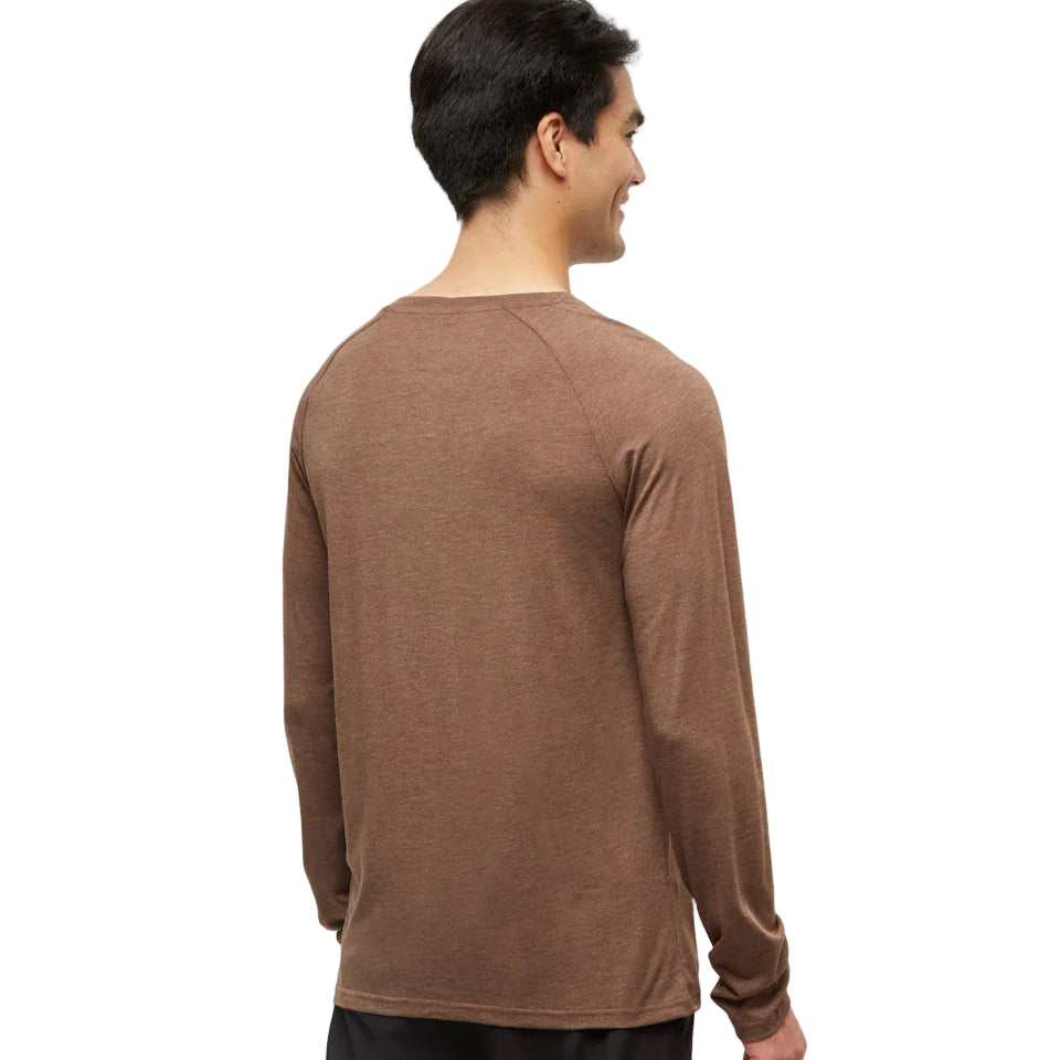Men's Baker Henley Longsleeve (Clove Heather/White)