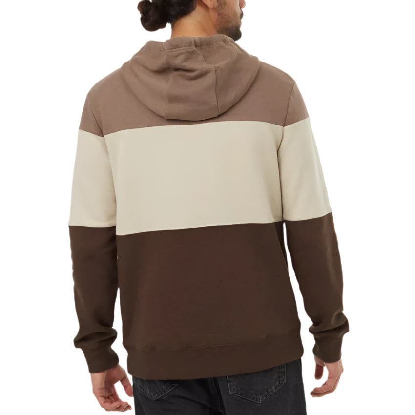 M TreeFleece Blocked Reynard Hoodie (Fossil/Pale Oak/Slate Brown)