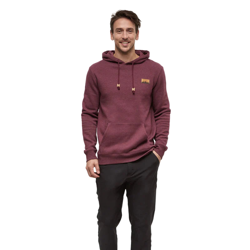 Men's Juniper Cork Patch Hoodie (Deep Burgundy Heather/Cork Patch)