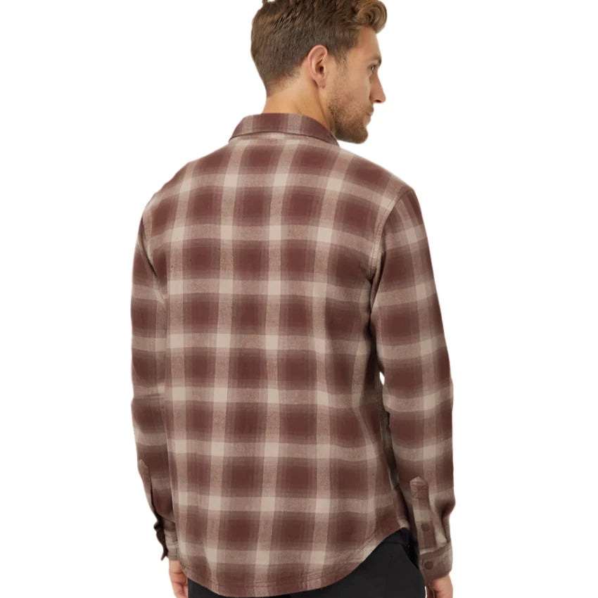 M Kapok Flannel Colville (Deep Mahogany/Shadow Plaid)