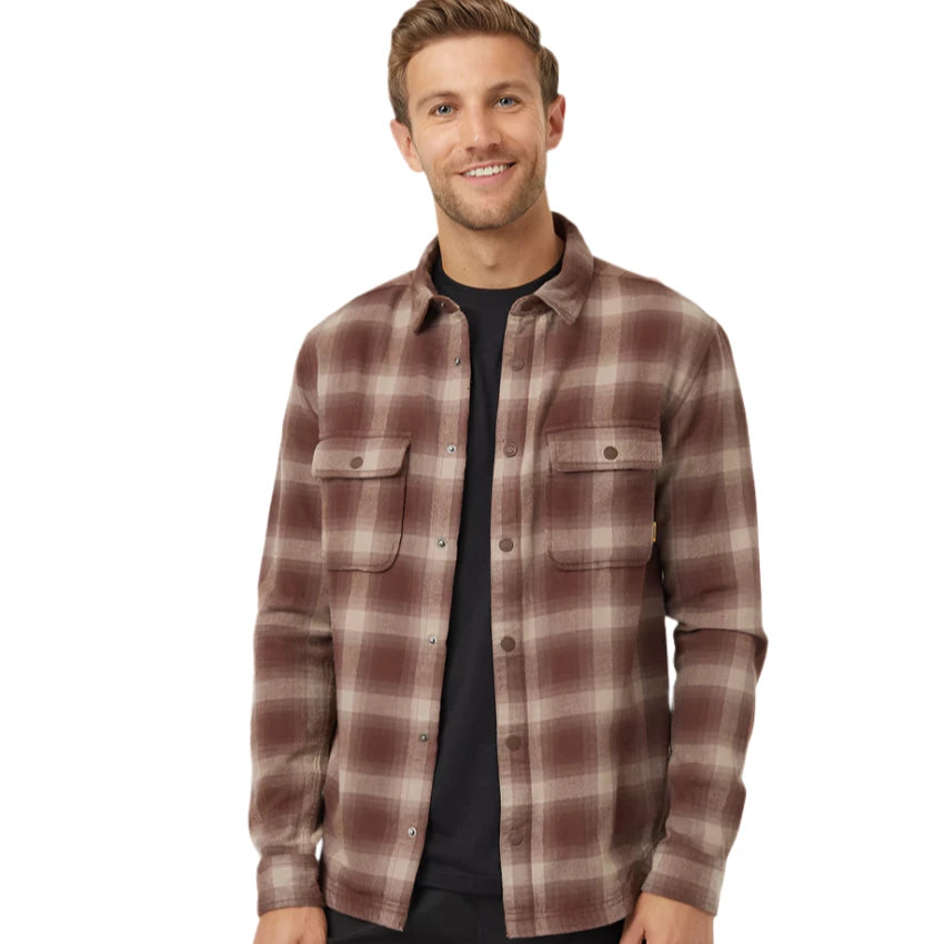 M Kapok Flannel Colville (Deep Mahogany/Shadow Plaid)