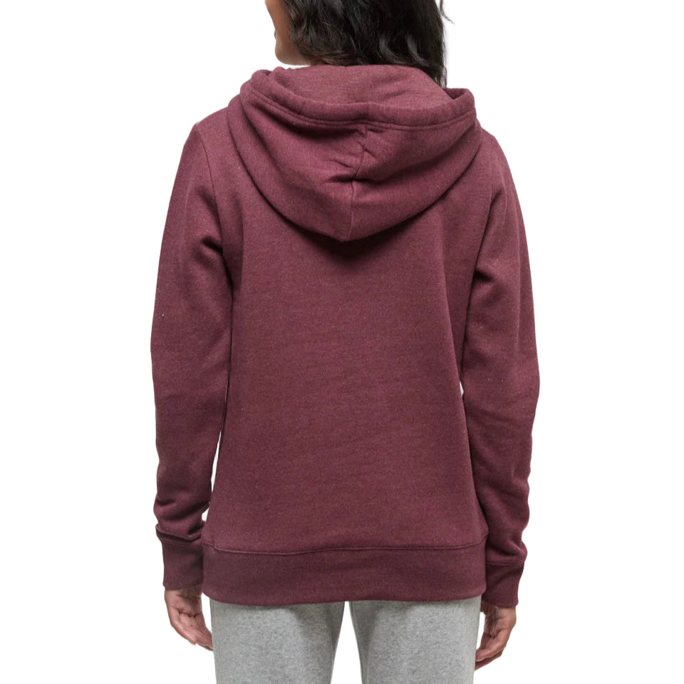 Women's Juniper Hoodie (Deep Burgundy Heather/White)