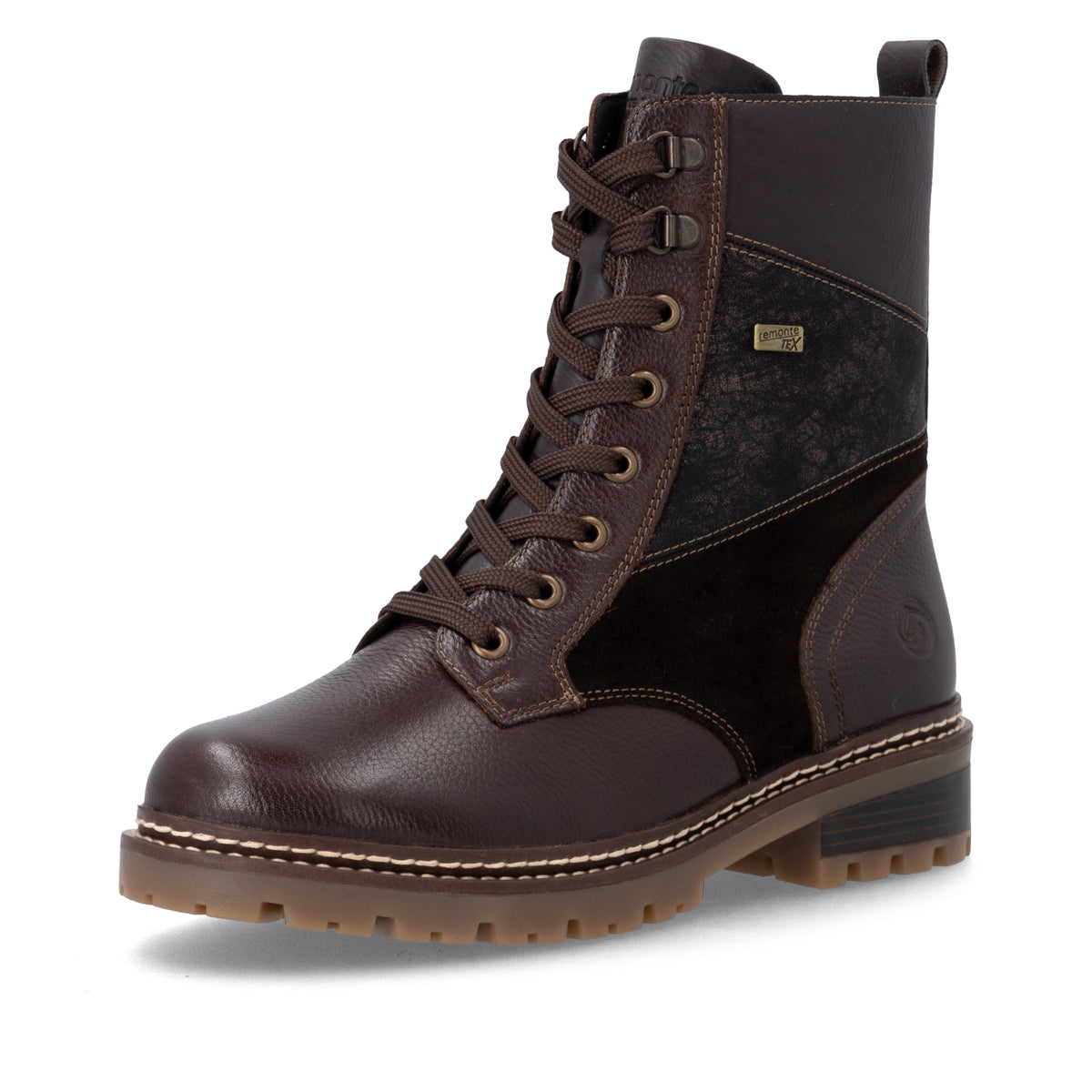 D0B84-25 Chocolate Lace/Zip RTex