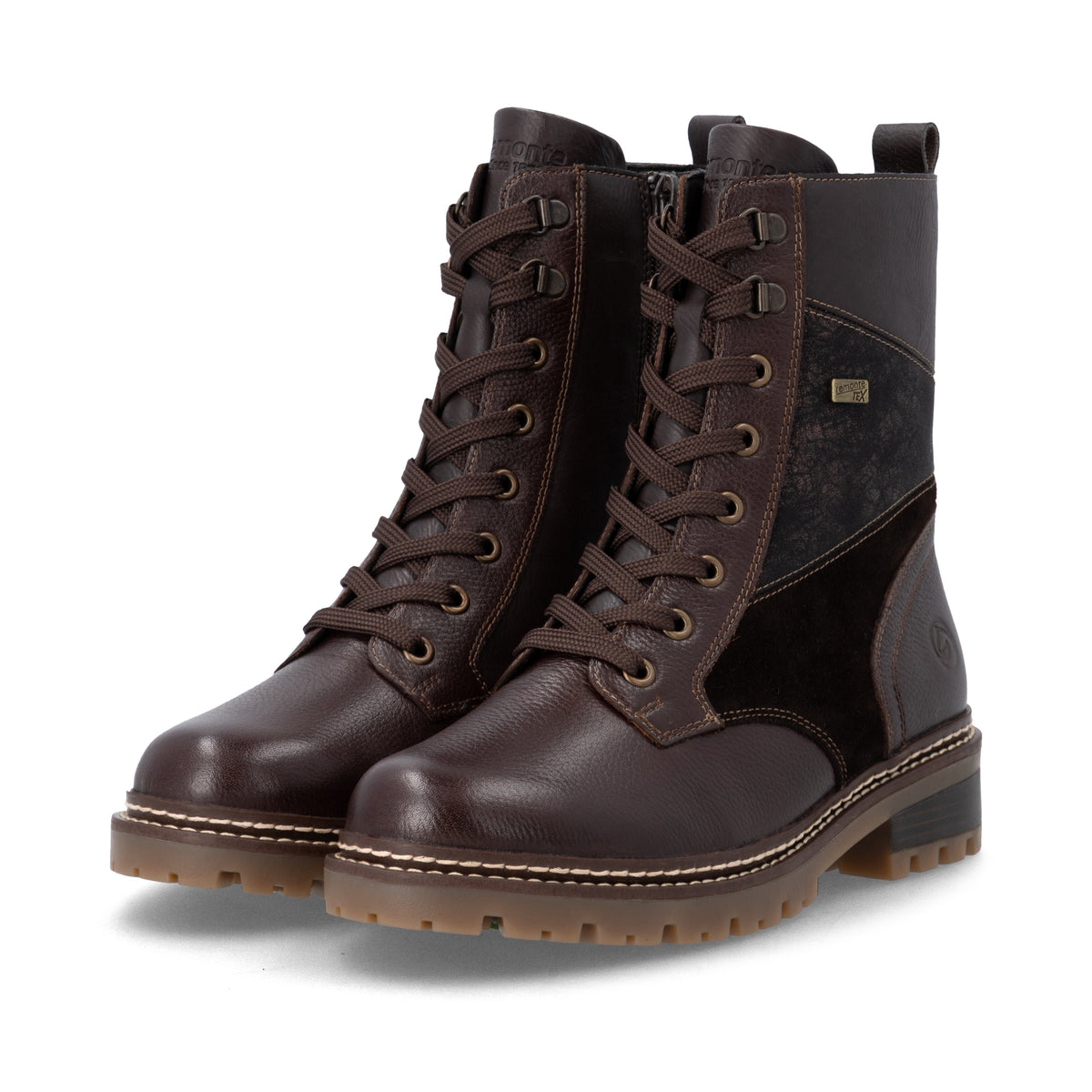 D0B84-25 Chocolate Lace/Zip RTex