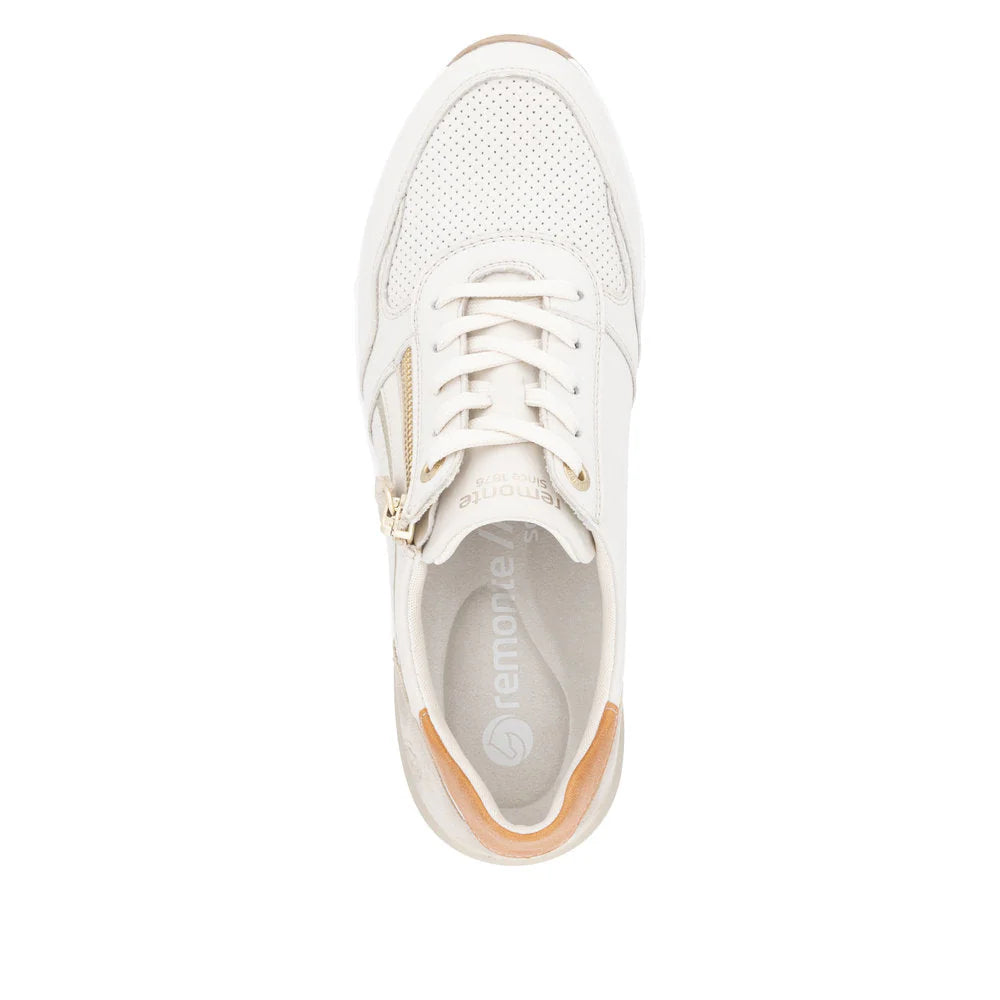 D0T10-80 White/Orange Lace Side Zip