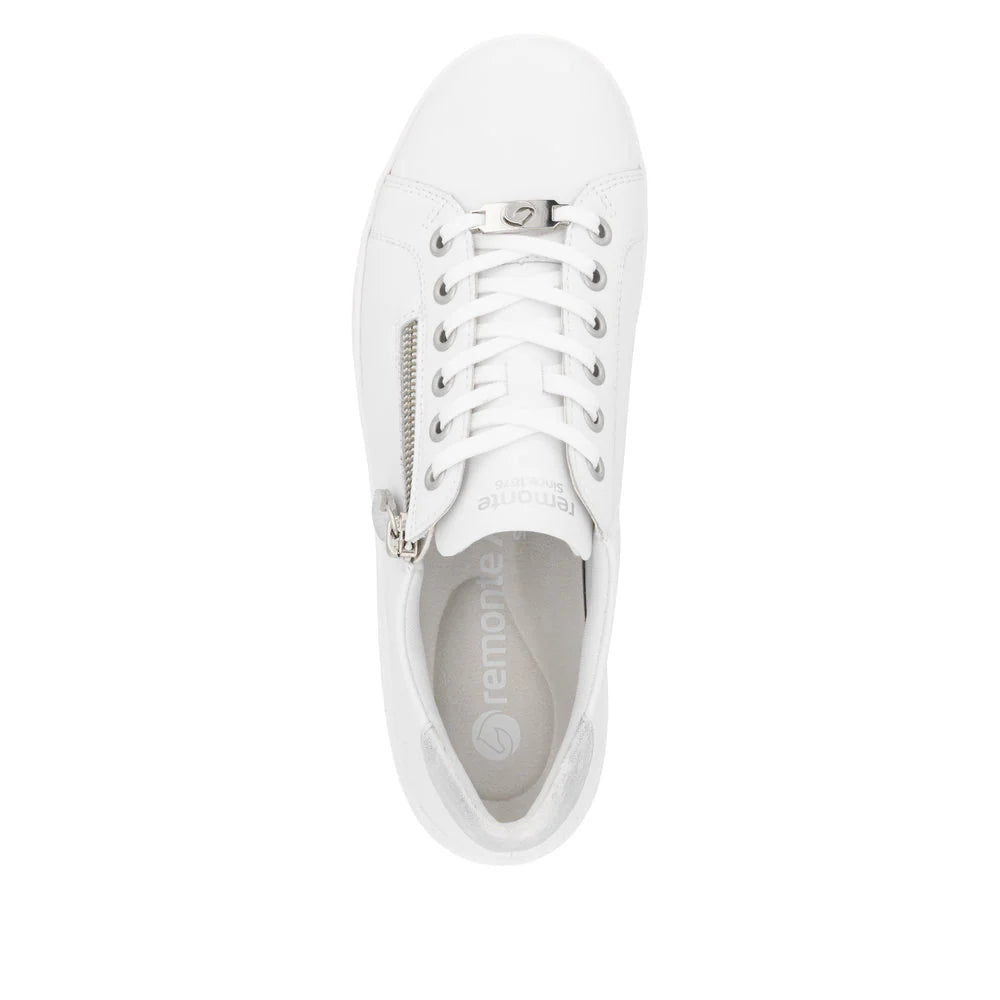 D1E03-80 White/Ice Lace/Side Zip