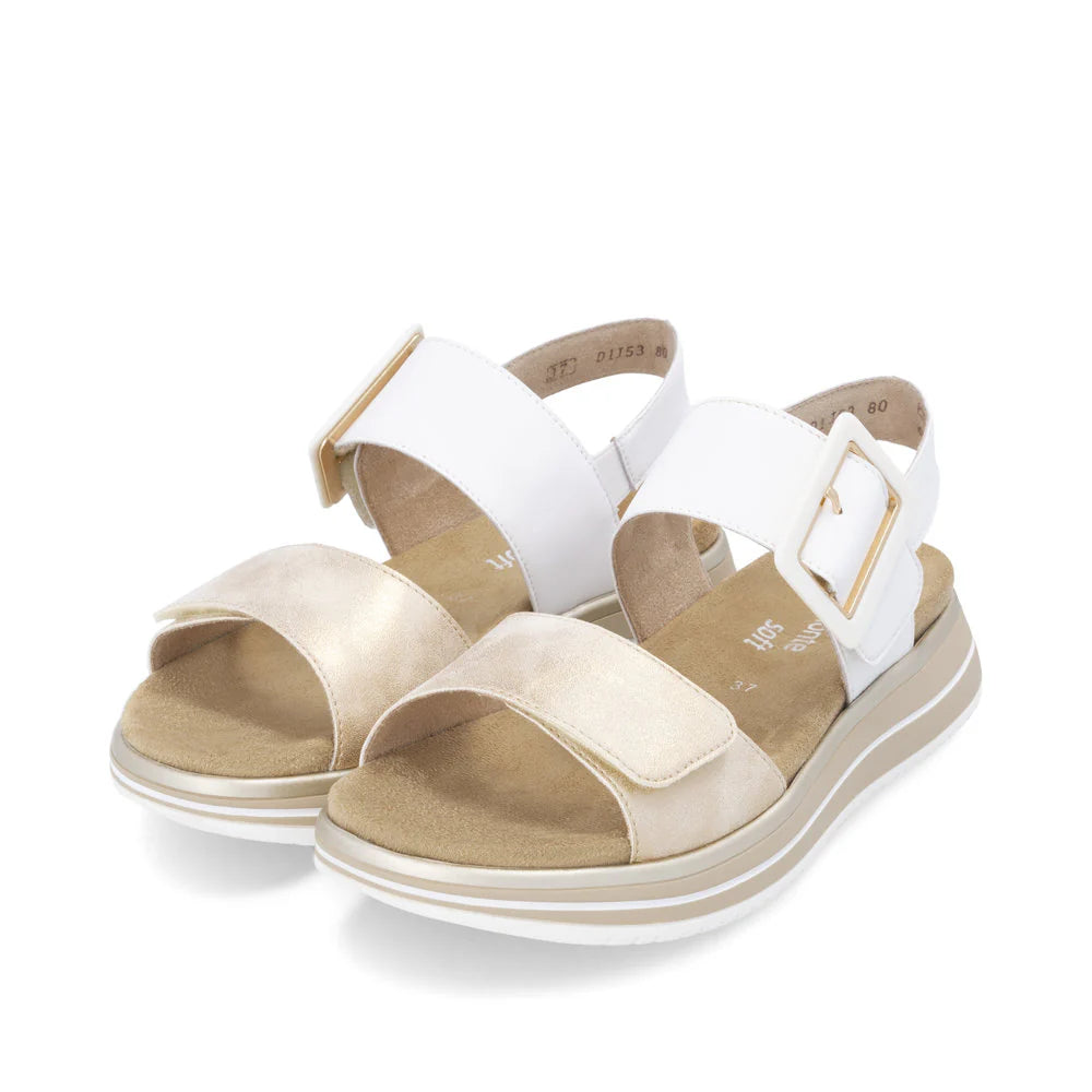 D1J53-80 Beige Velcro Buckle