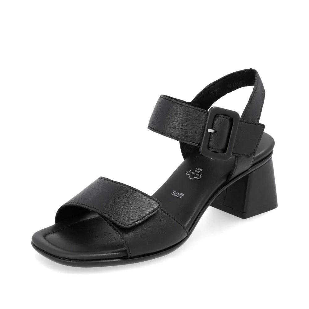 D1K51-00 Two Strap Heel Black