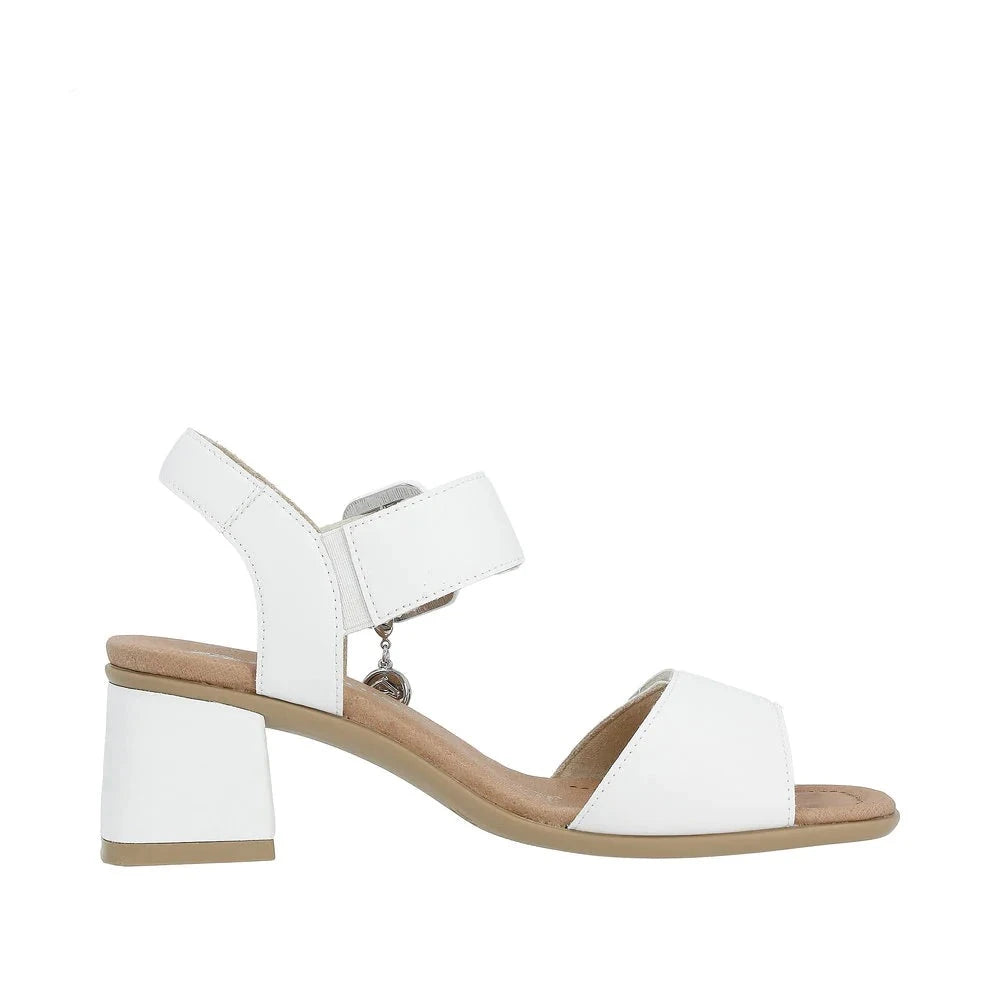 D1K51-80 Two Strap Heel White