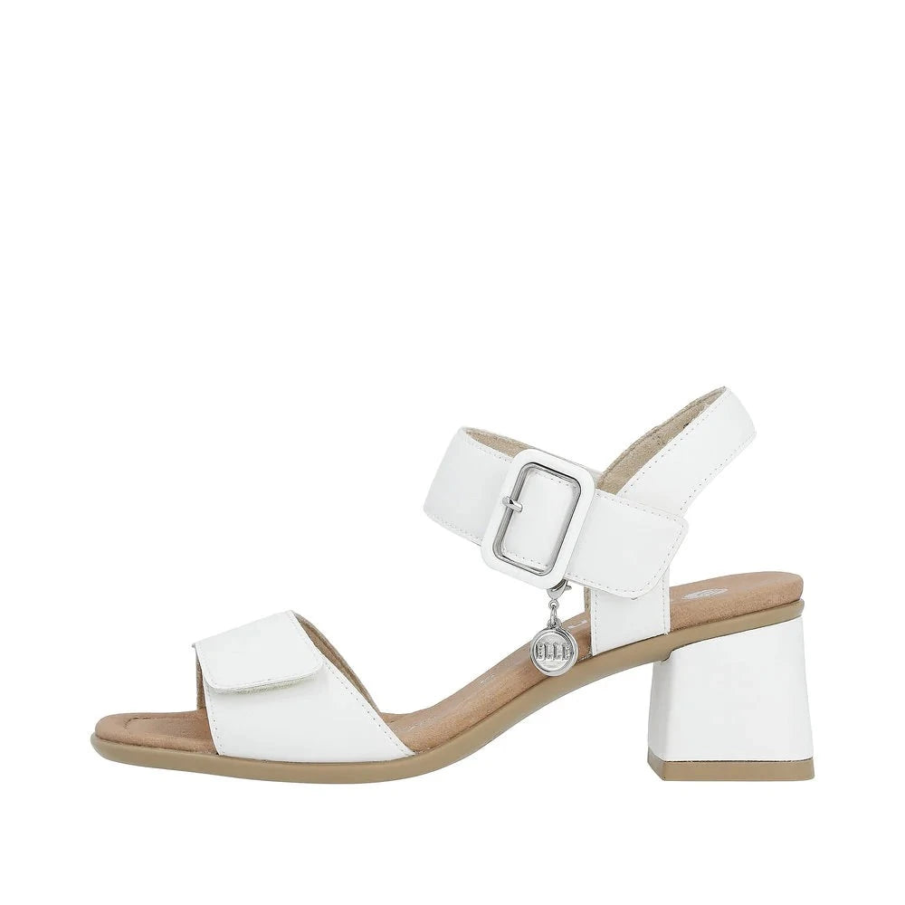 D1K51-80 Two Strap Heel White